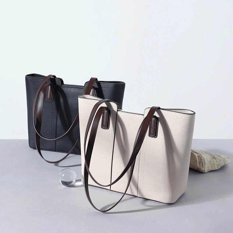 Sac à main en cuir cirhide première couche pour femme, sac à bandoulière sous les bras, sac fourre-tout, mode de haute qualité, commPiedmont, nouveau, 2024