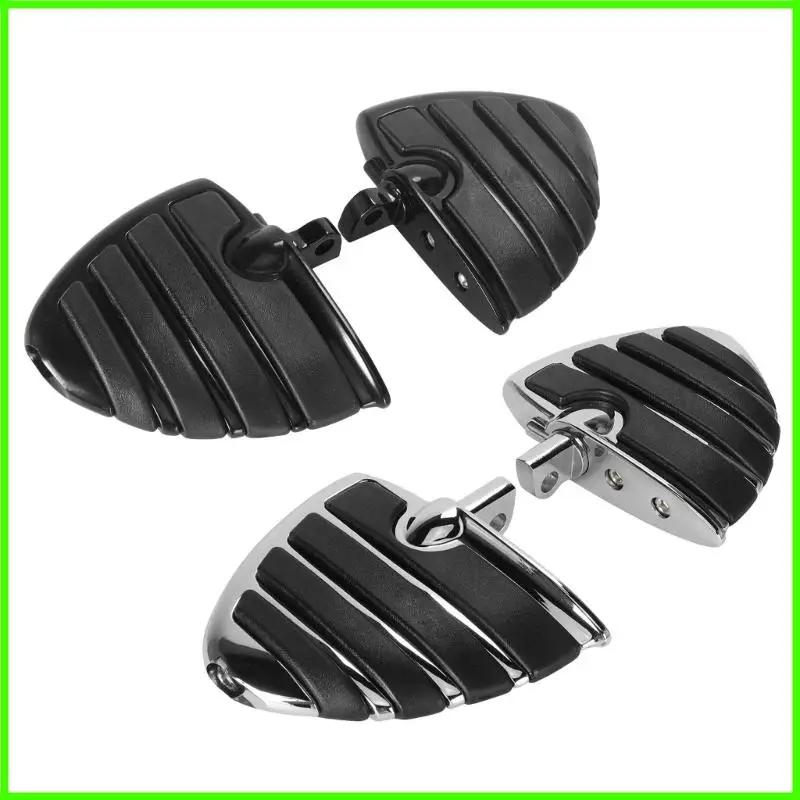 Anti Vibration Motorcycle Foot Pegs Ergonomic Rubber Grip Quick Installation Aluminum Build For Most Model