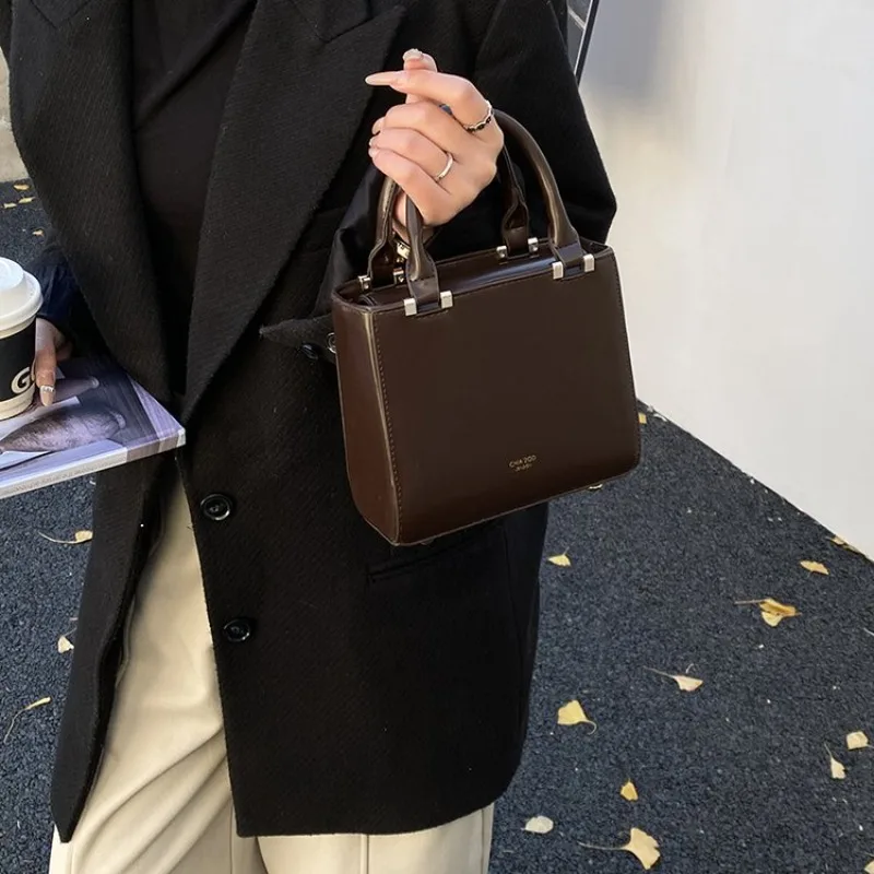 

Элегантная винтажная сумка-тоут из мягкой кожи, удобная для кожи, в парижском стиле, классическая повседневная сумка-мессенджер, модная женская сумка для ежедневного использования