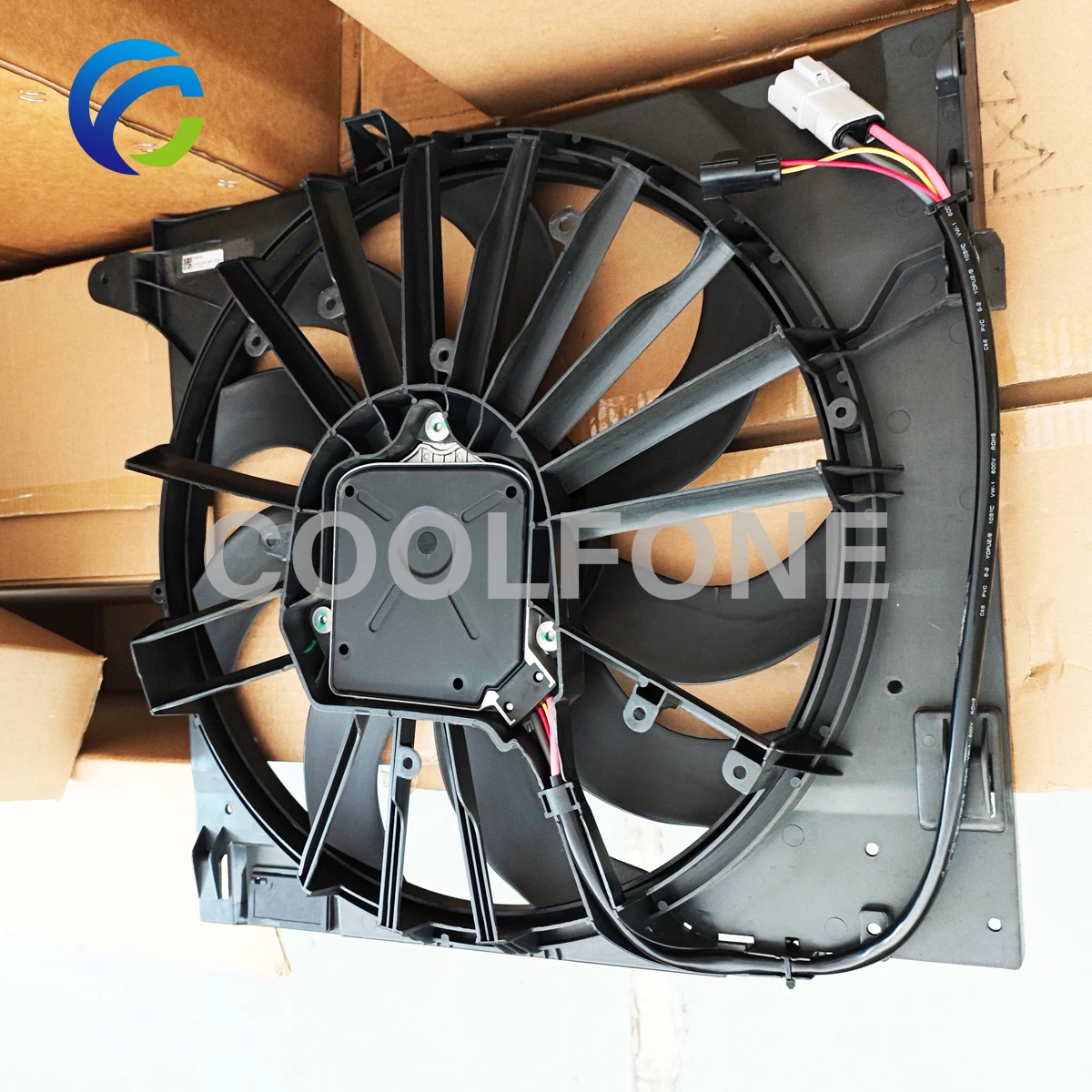 Electric Cooling Radiator Fan with Motor for JAGUAR XF X250 XJ X350 S-TYPE X200 2.7D 1999-2008 XR858357 8X238C607BA C2P14452