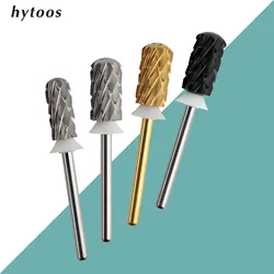 HYTOOS 5XC Safety Barrel Nail Drill Bits 3/32 Smooth Top Carbide Manicure Bit Remove Thick Gel Drills Accessories Supplier