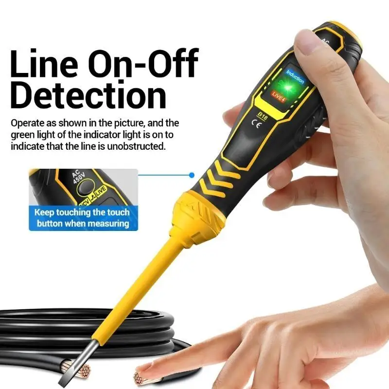 

Not Contact Detectors Pen High Torque Digital Display 12V to 240V Tester Hearable Alerts for Home Industrial D2RD