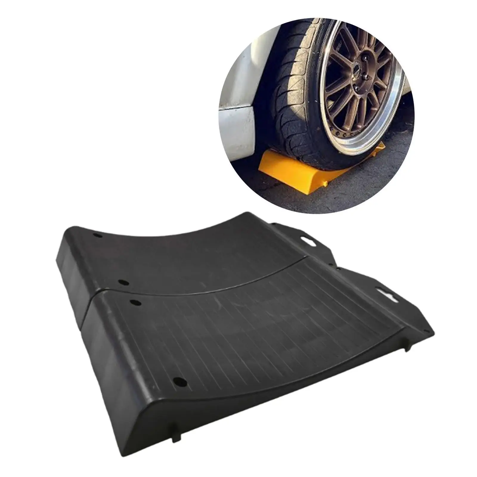 Car Pad Tire Flat Protectors Practical Stable Easy to Install RV Levelling Blocks RV Tire Changing Ramp for Trailer