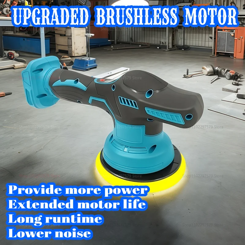 

Беспроводной автомобильный полировщик, 8 передач, регулируемый автоматический электрический инструмент для вощения, шлифовки, уплотнения, глазури, совместимый с аккумулятором Makita 18 В