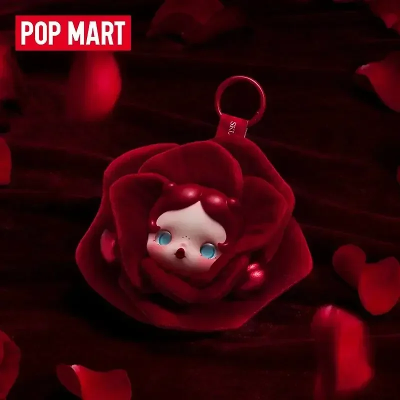 POPMART SKULLPANDA 'Petals in Four Acts' Serie Kawaii Anime Blind Box Actionfiguren - Mystery Überraschungspuppen für Sammler