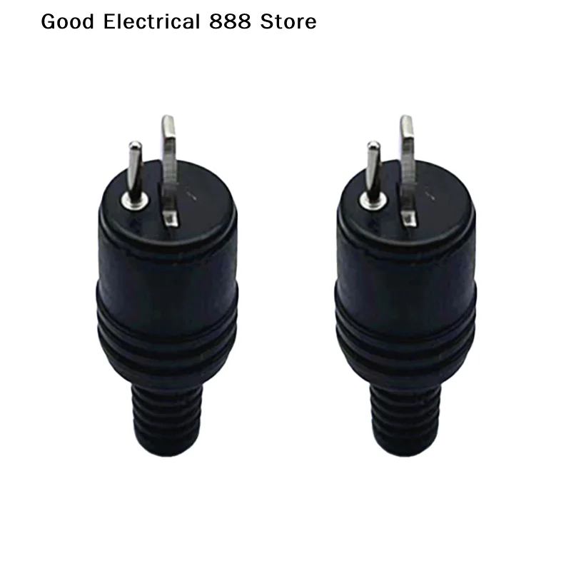 2PCS High Quality Male Speaker Tools Power Signal Audio Black Adapter Mini Accessories DIN Plug Screw Terminals 2 Pin Connector