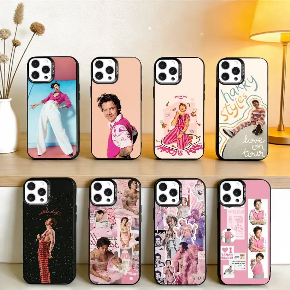 

Singer Styles Love On Tour Harrys Phone Case For iPhone17, 16,15,14,13,12 Pro Max Black Candy Matte Shockproof Cover
