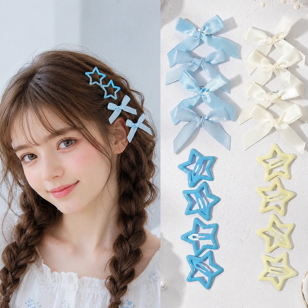 1 Lot de mini pinces à cheveux couleur unie pour enfants et filles, à porter lors de fêtes ou au quotidien, accessoire capillaire populaire, cadeau pour filles