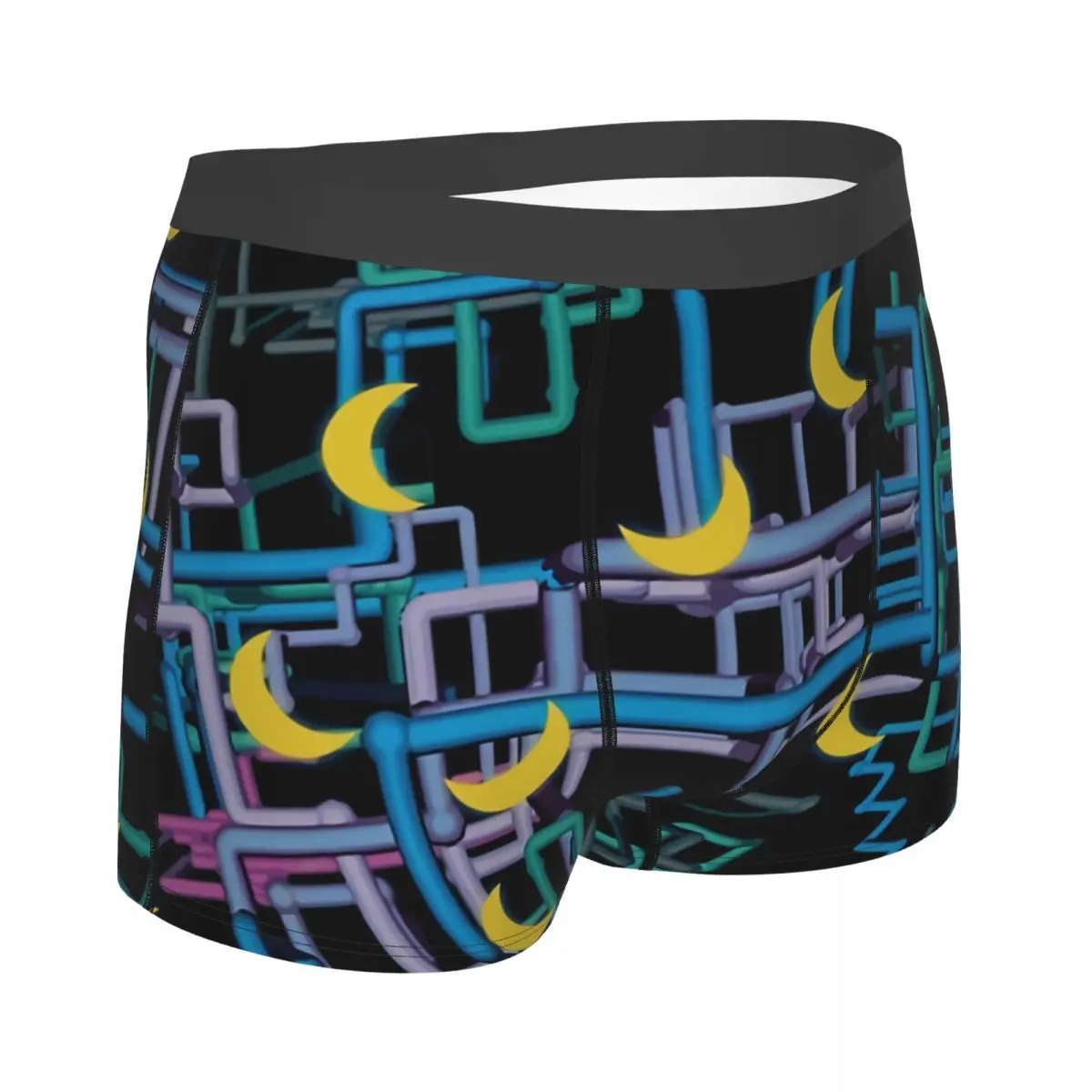 Dan Flashes Pattern Men Boxer Briefs Highly Breathable Underwear Top Quality Print Shorts Birthday Gifts