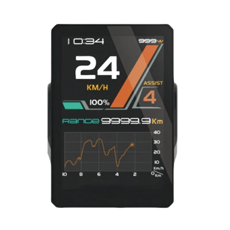 

B48B-For G340 G320 BBS0102B UART Version Bicycle Computer Display For Bafang Central Motor Color Display