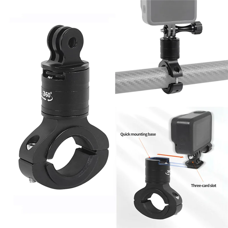 AED6-For Gopro12 كاميرات 360 °   دوران سريع التفكيك المعادن المقود الأنابيب المشبك التثبيت السريع شرائح تثبيت سهلة Insta