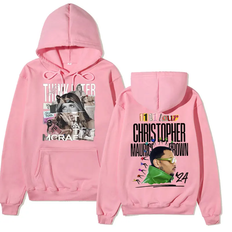 Rapper Chris Brown 11:11 Tour Hoodie Männer Frauen Kapuze Sweatshirt Mode lässig Harajuku Hoodies Retro Streetwear Hoody Pullover