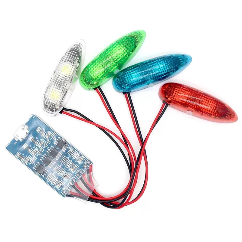 NUOVA luce di navigazione wireless 1S ricaricabile 4 modalità luci a LED per aereo RC Luce di volo notturna multiasse ad ala fissa