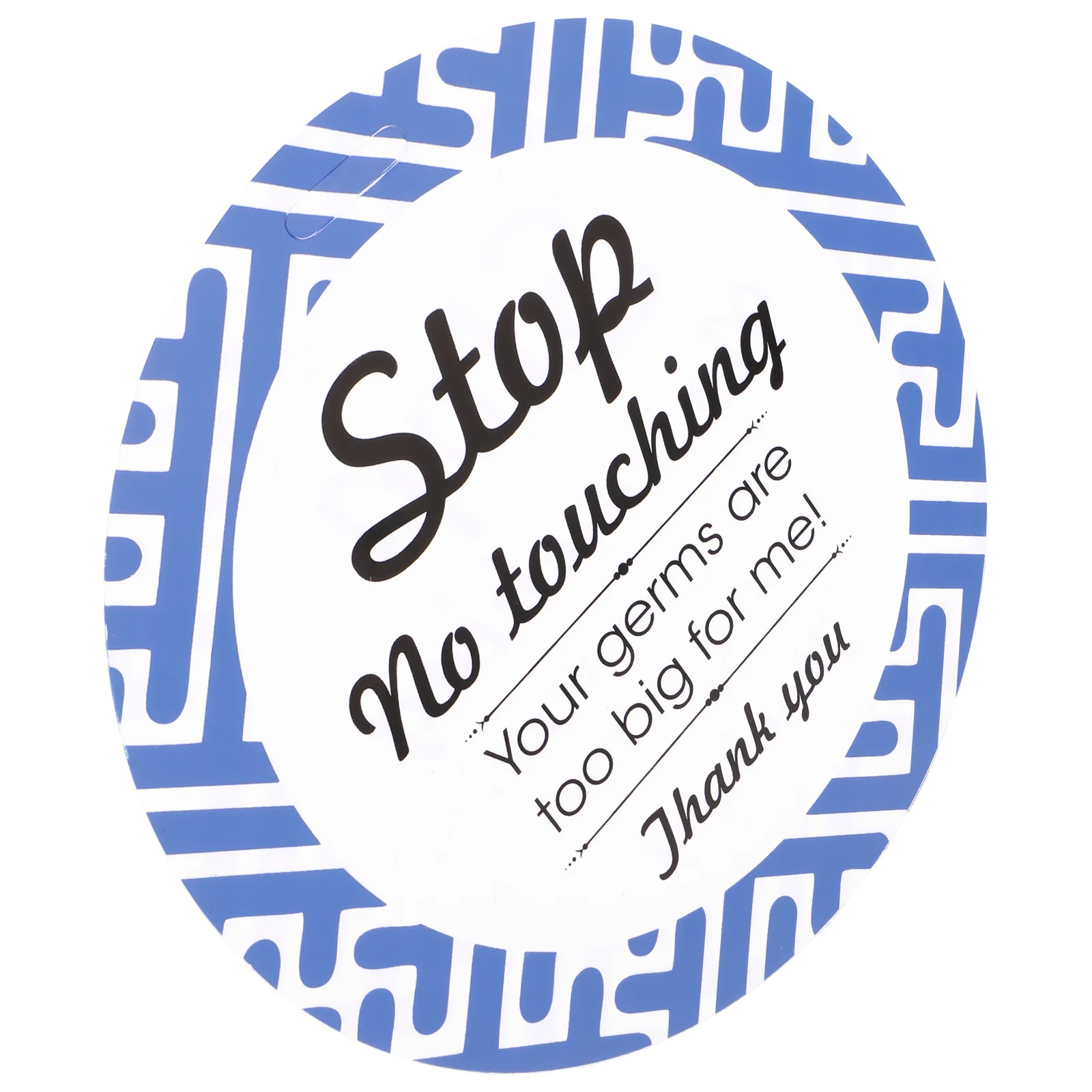 No Touching Safety Warning Sign Simple Durable Practical for Stroller Infant car Caution Warning Sign