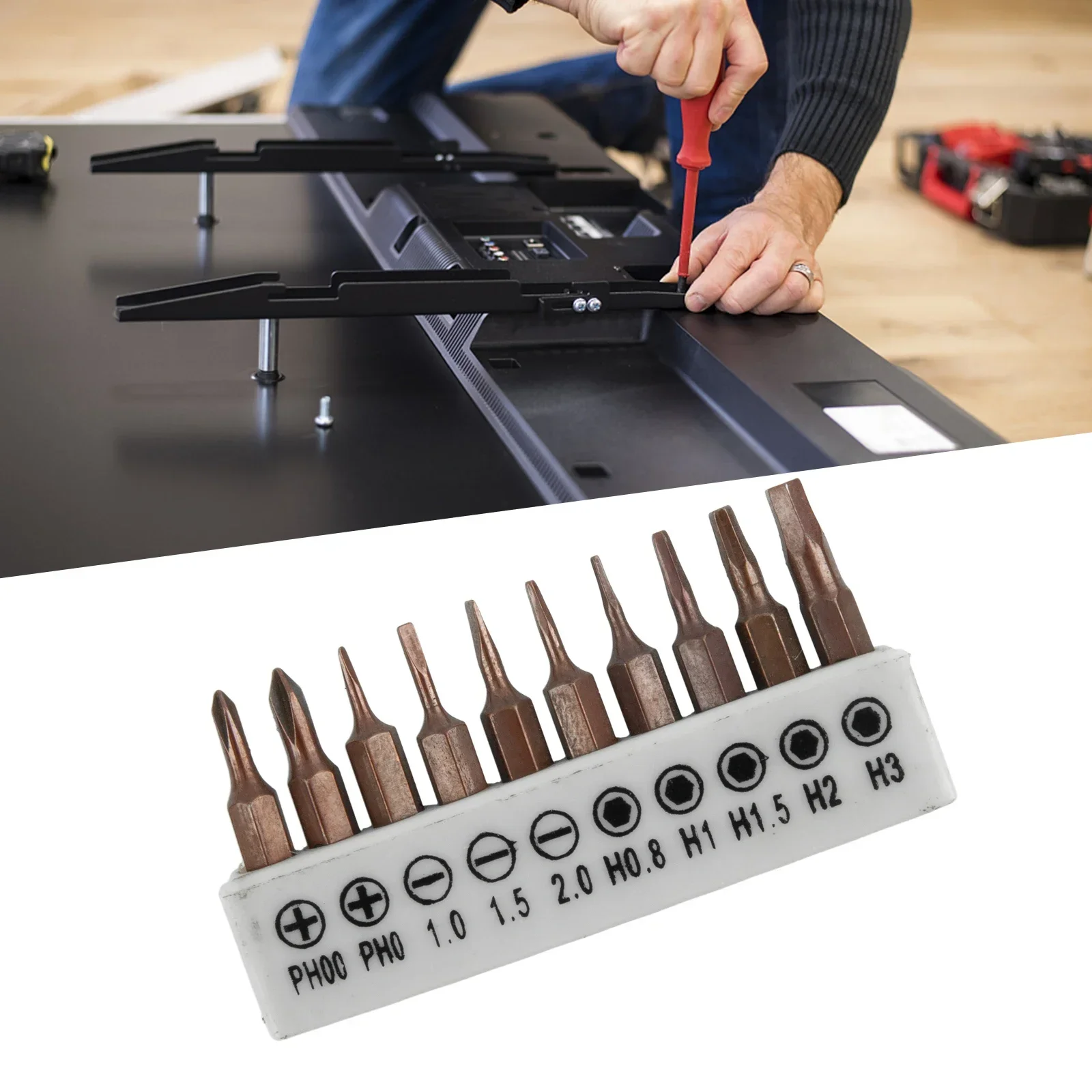 

Nutdrivers Screwdrivers Small Toys 10pcs Slotted Cross 4mm Hex Shank For Repairing Hand Tools Workshop Equipment