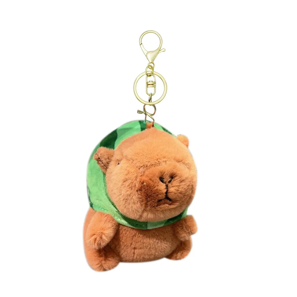 

Funny Plush Headgear Capybara Pendant Cartoon Soft Bag Pendant Hanging Ornaments Capybara Doll Key Ring Kids Gift