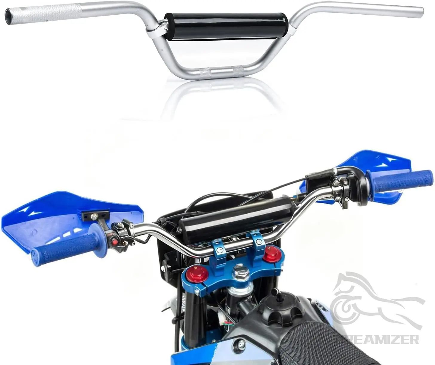 

22mm 7/8 Dirt Bike Handlebar Upgraded Minibike Handle Bars With Foam Pad for Motocross CRF YZF KXF KLX RMZ DRZ Pit
