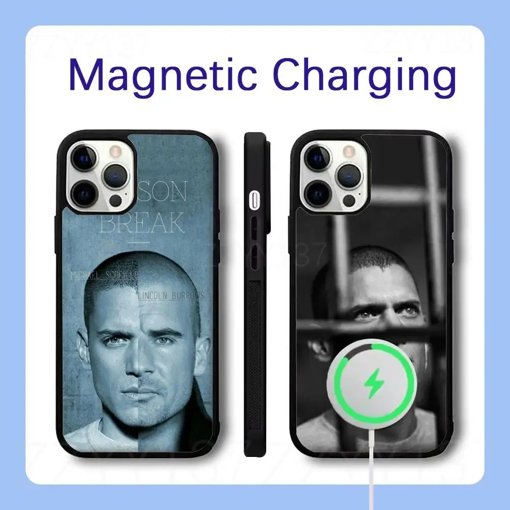 

Prison Break TV Phone Case For iPhone 16,15,14,13,12,11,Pro,Max,Plus,Mini,SE Magsafe Magnetic Wireless Charging