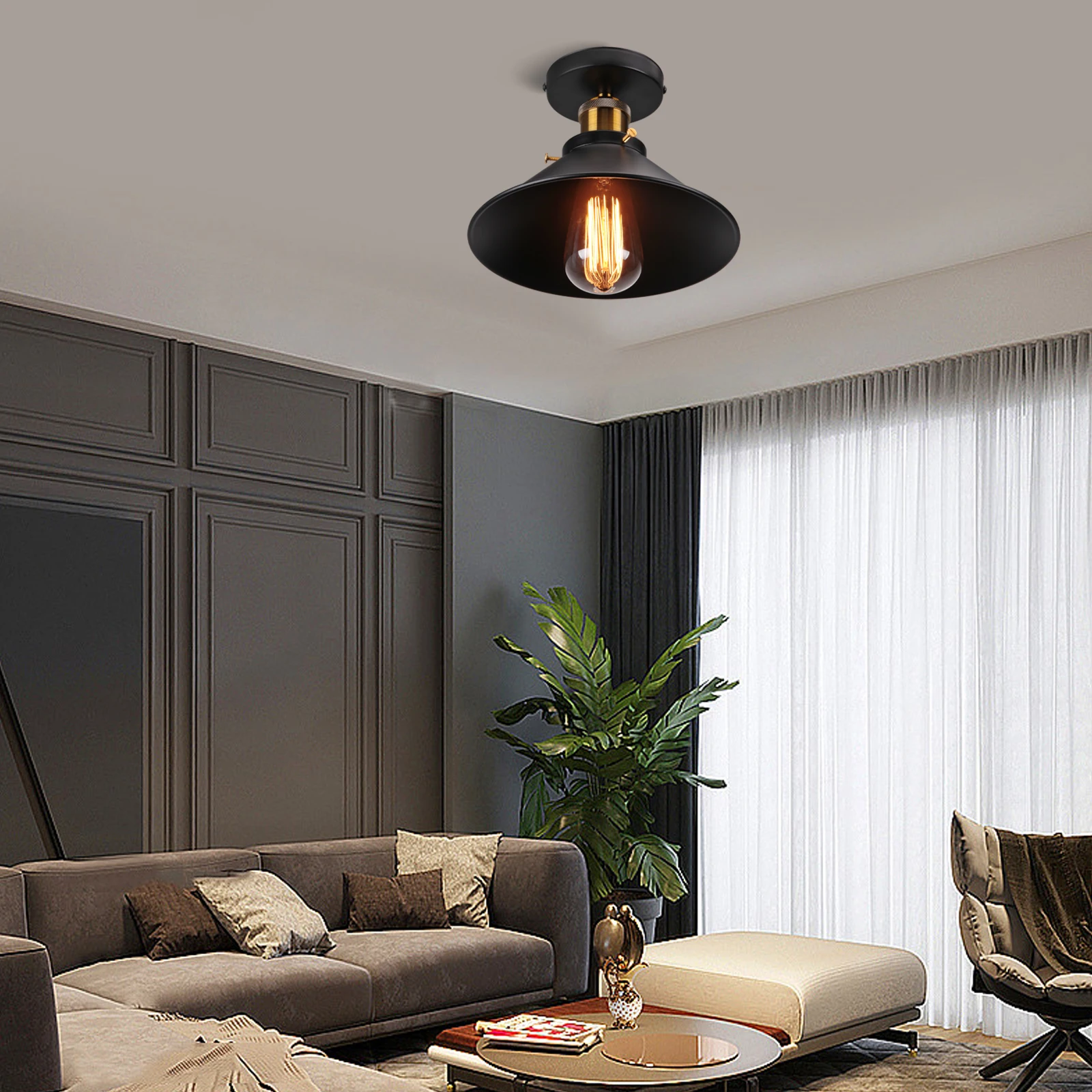 Vintage Retro Loft Wall Light Industrial Wall Lamps Bedside Lamp Shade E27 LED Wall Sconce Modern Indoor Home Lighting Fixture