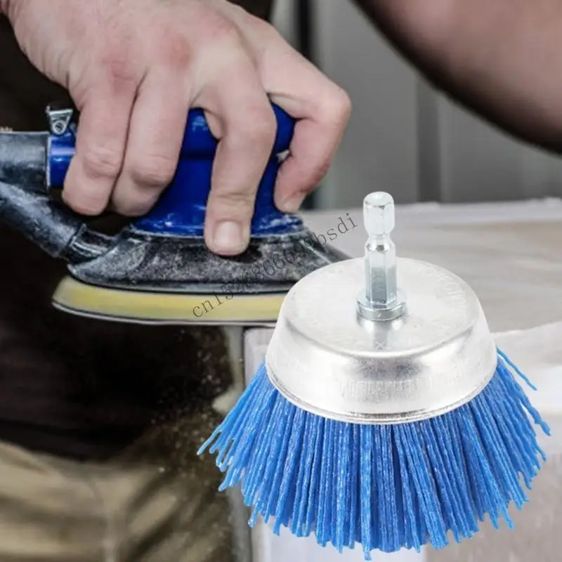 

Abrasive Filament Brush Electric Drill Brush 1/4 Inch Handle for Metal, 11UA