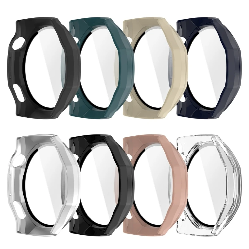 A2BA Watch Screen Protector Shell Case with Tempered Glass Film Protective Cover for Watch GT6 Scratchproof Case