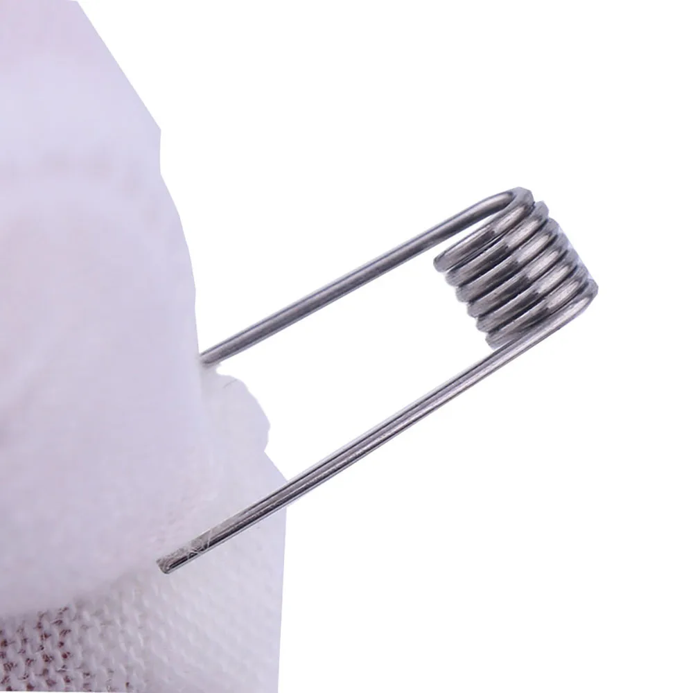 XFKM 100 قطعة A1/SS316L MTL لفائف rda rta rdta لفائف سلك لفائف مسبقة الصنع ملفوف مسبقًا سلك تسخين المقاومة اللف