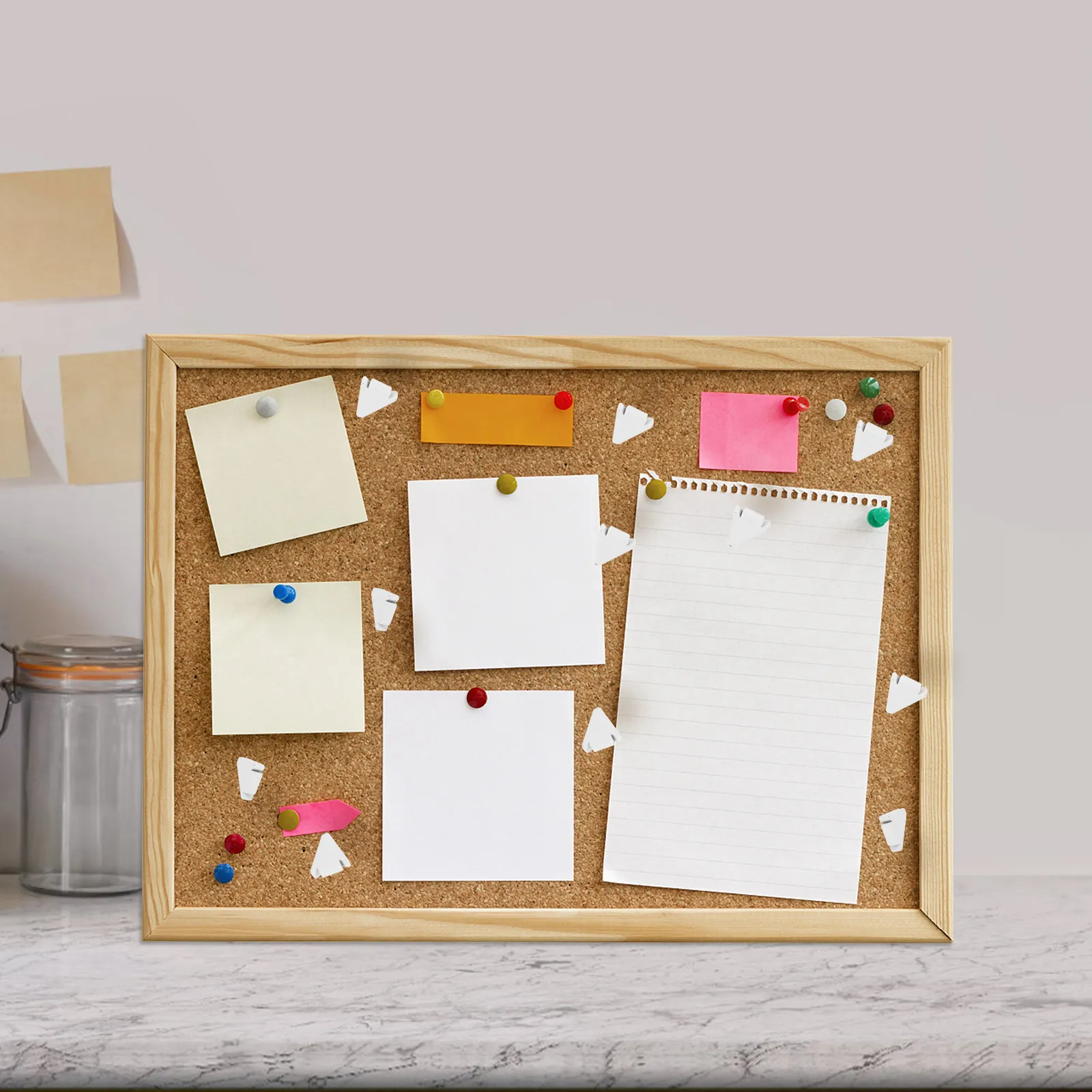 

10pcs Wooden Pins Heavy Duty Push Pins Decorative Thumb Tacks For Cork Board Wall Hangings Office Supplies Bulletin Tacks