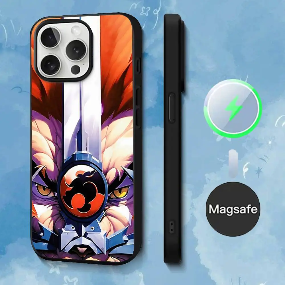 Phone Case For iPhone 17,16,15,14,13,12,11,Pro,Max,Plus,Mini,SE4,E T-ThunderCats CARTOON Magnetic Magsafe Wireless Charging