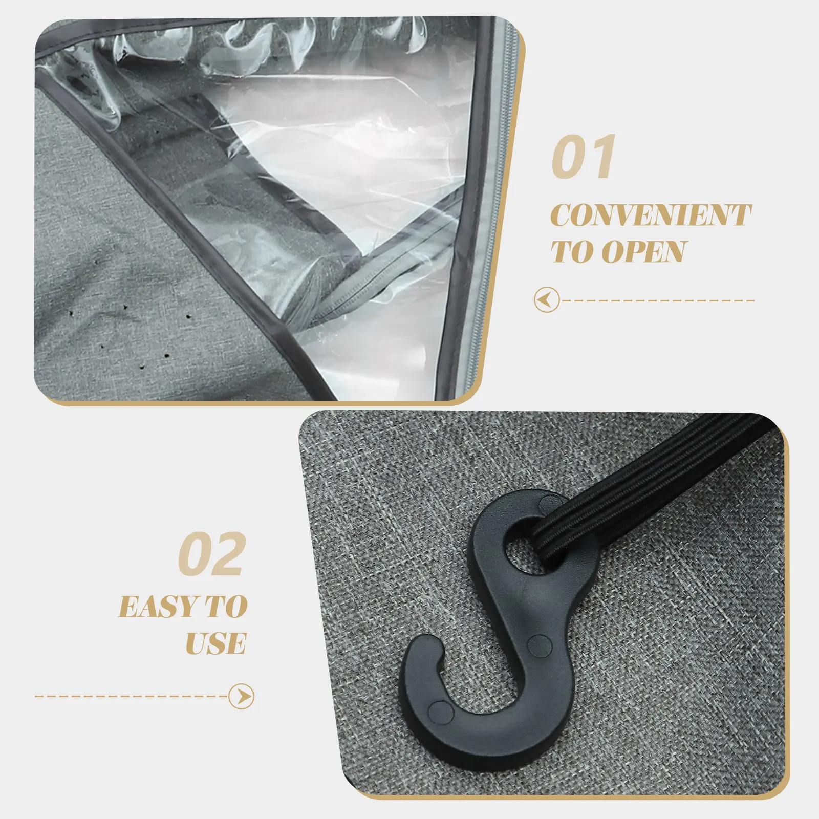 Waterproof Windproof Dustproof Stroller Cover for Babies Universal Fit Most Standard Strollers Rain Wind Dust Protection Easy
