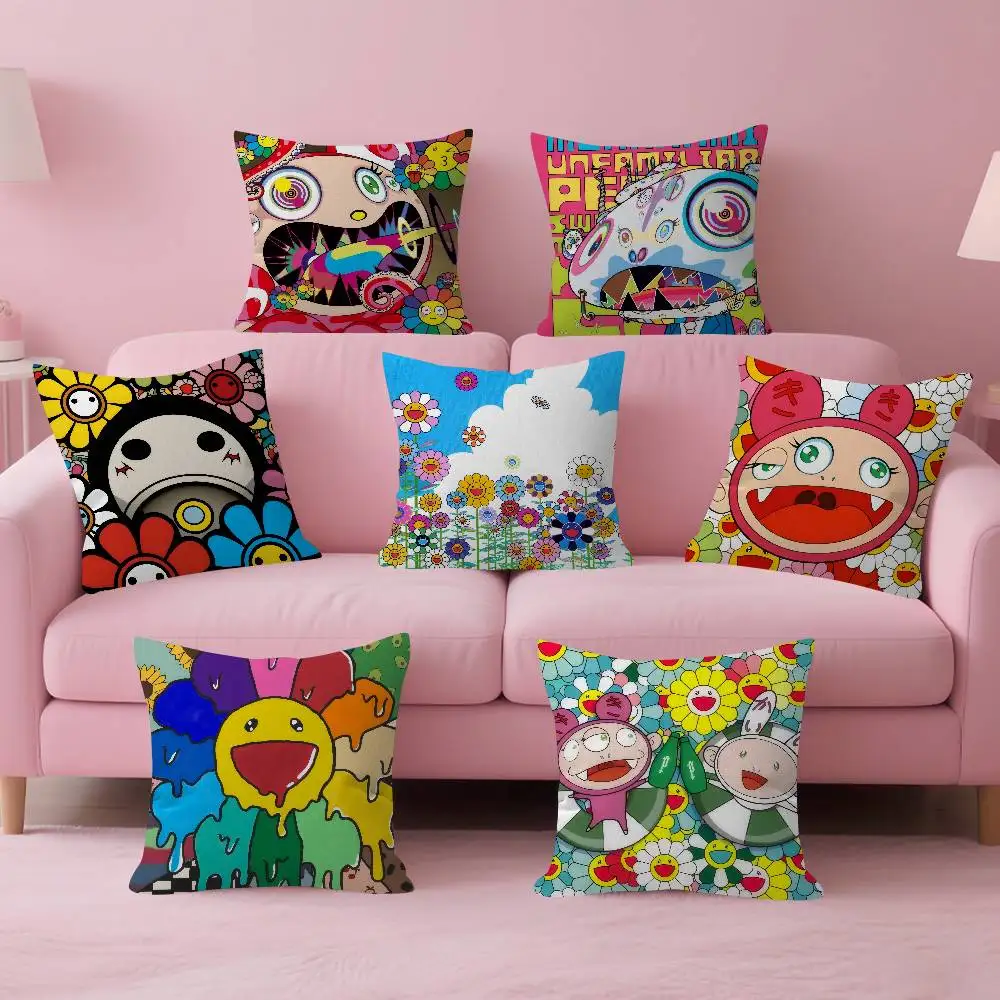 Pop Aesthetics T-Takashi-M-Murakami  Personalized picture text home decorative pillows Household Gifts 45x45cm