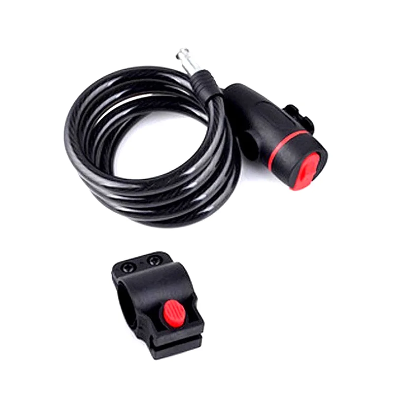 จักรยานล็อคจักรยาน Anti-Theft Mtb จักรยานลวดเหล็กล็อคโซ่หมวกกันน็อครถจักรยานยนต์จักรยานพับไฟฟ้าสกู๊ตเตอร์ความปลอดภัยกุญแจ