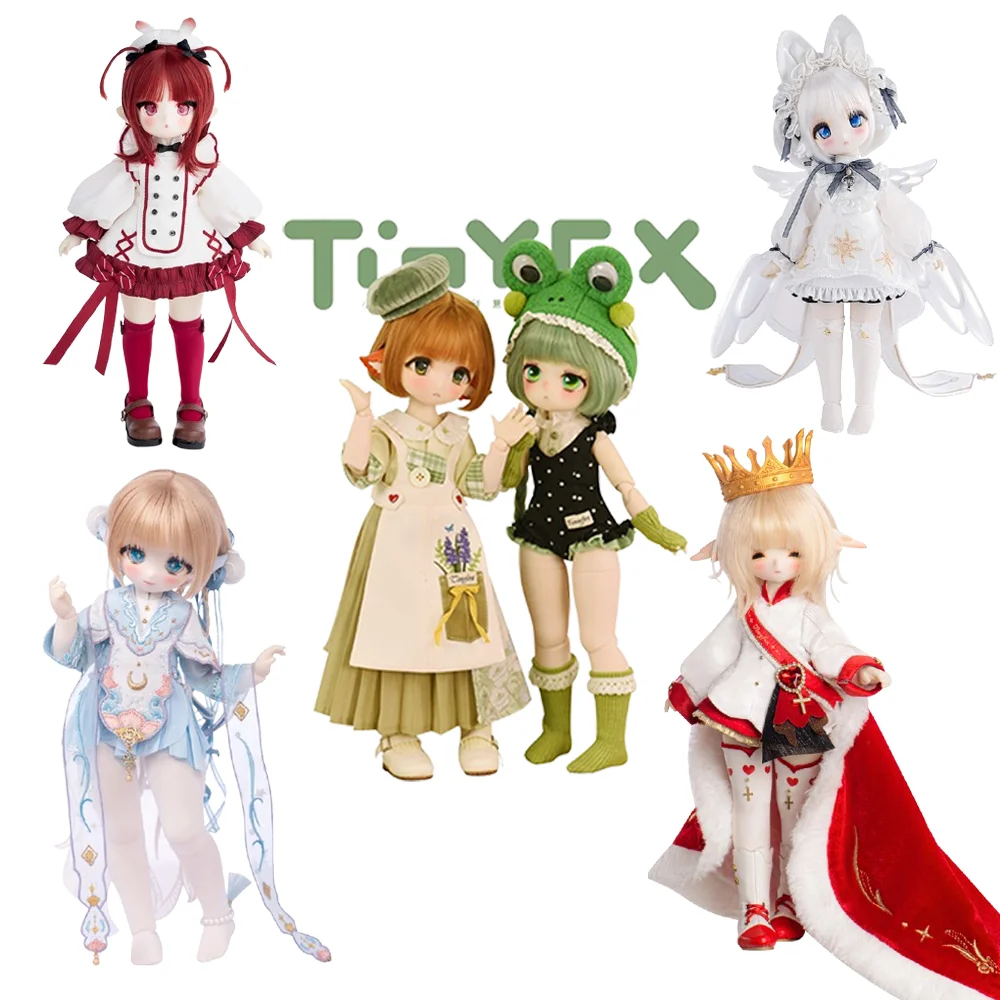 

Tinyfox Huifre/Piercy/Foxking/Xuanyue/Fox God/Little Frog Mjd 1/6 Scale Bjd Movable Joints Model Cute Girl Statue Birthday Gift
