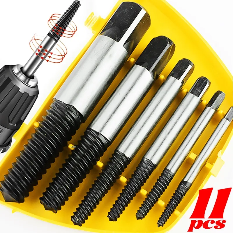 

Удаленный съемник сломанных винтов, экстракторные сверла, набор отверток для ремонта водопроводных труб из углеродистой стали, инструменты для легкого удаления винтов