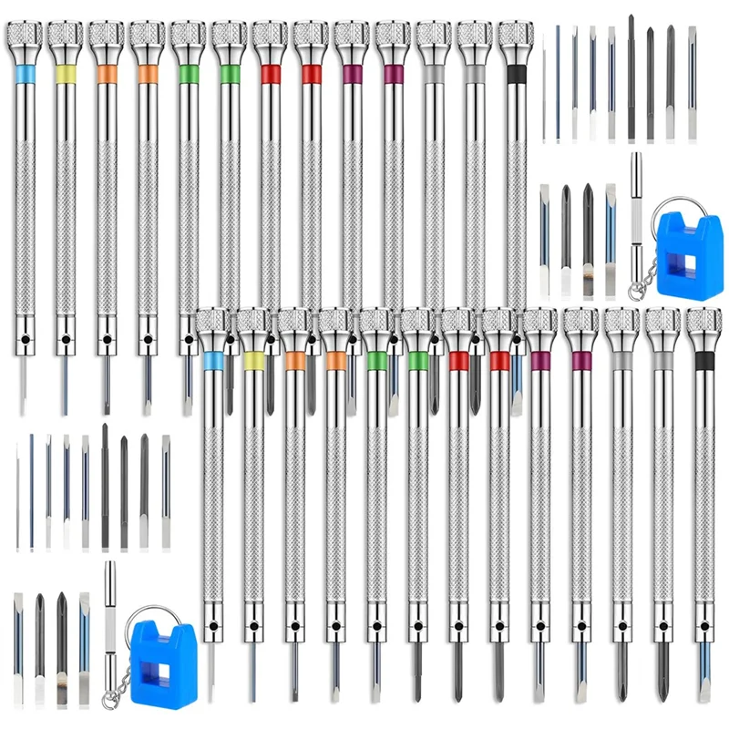 

ABKJ-26Pcs Watch Screwdriver Set Anti Slip Mini Screw Driver, Electronic Repair Tool Kit