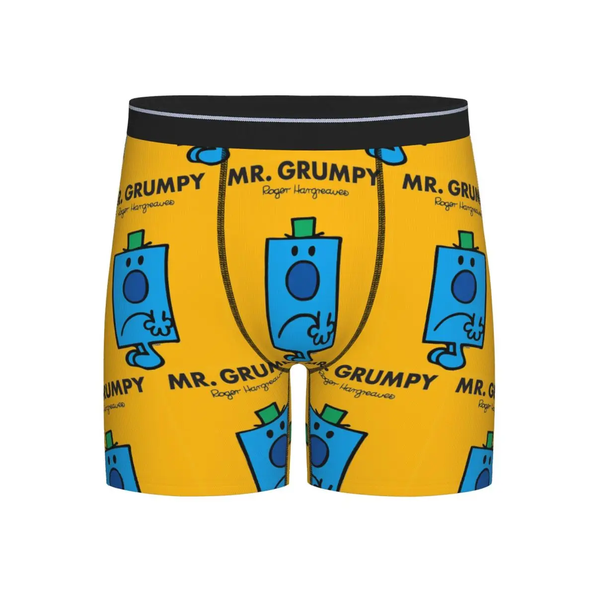 

Long Boxer Underpants Shorts Mr. Grumpy Panties Men's Ventilate Underwear for Homme Man Boyfriend Gifts