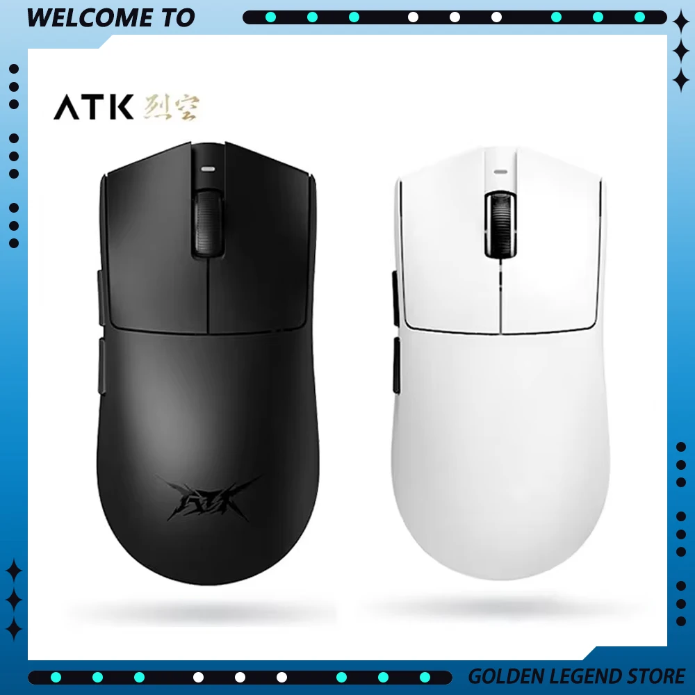 ATK Blazing Sky X1 E-sports Gaming Mouse Wireless Gamer Mouse 3Mode 8K Low Latency Lightweight FPS Liekong Custom PC Accessories