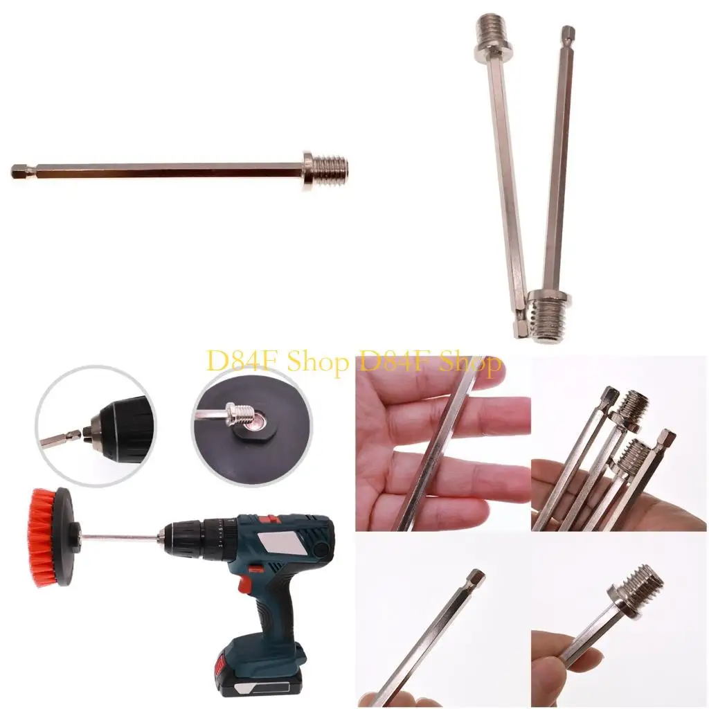 

D84F 140 мм удлиненный хвостовик M14, шестигранный адаптер из углеродистой стали, нержавеющая обработка, аксессуары для для