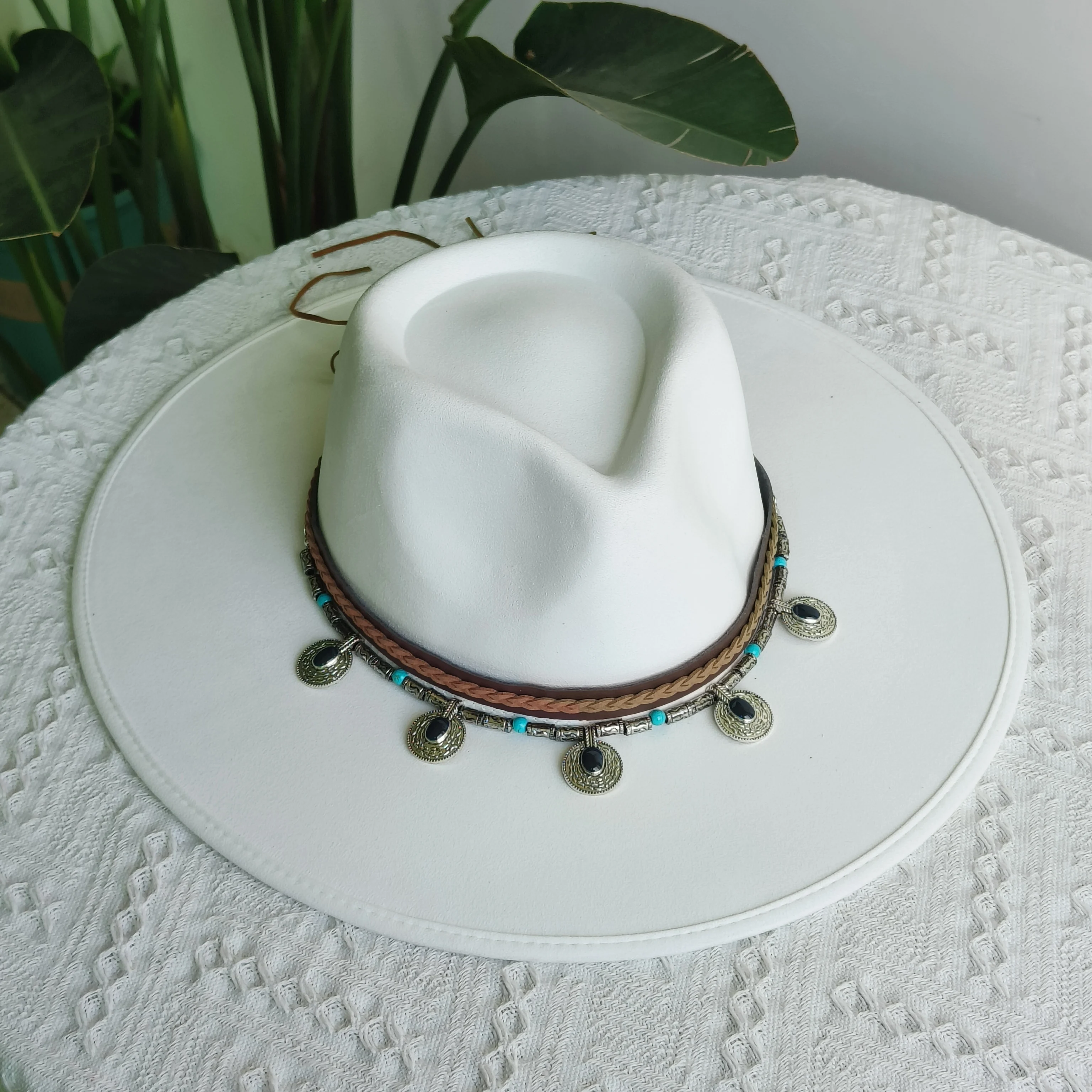 Chapéu retrô de camurça vegana fedora para homens e mulheres, chapéus com bainha de 9.5cm de aba larga, gotas grandes, top fedoras sombrero шапка chapeu