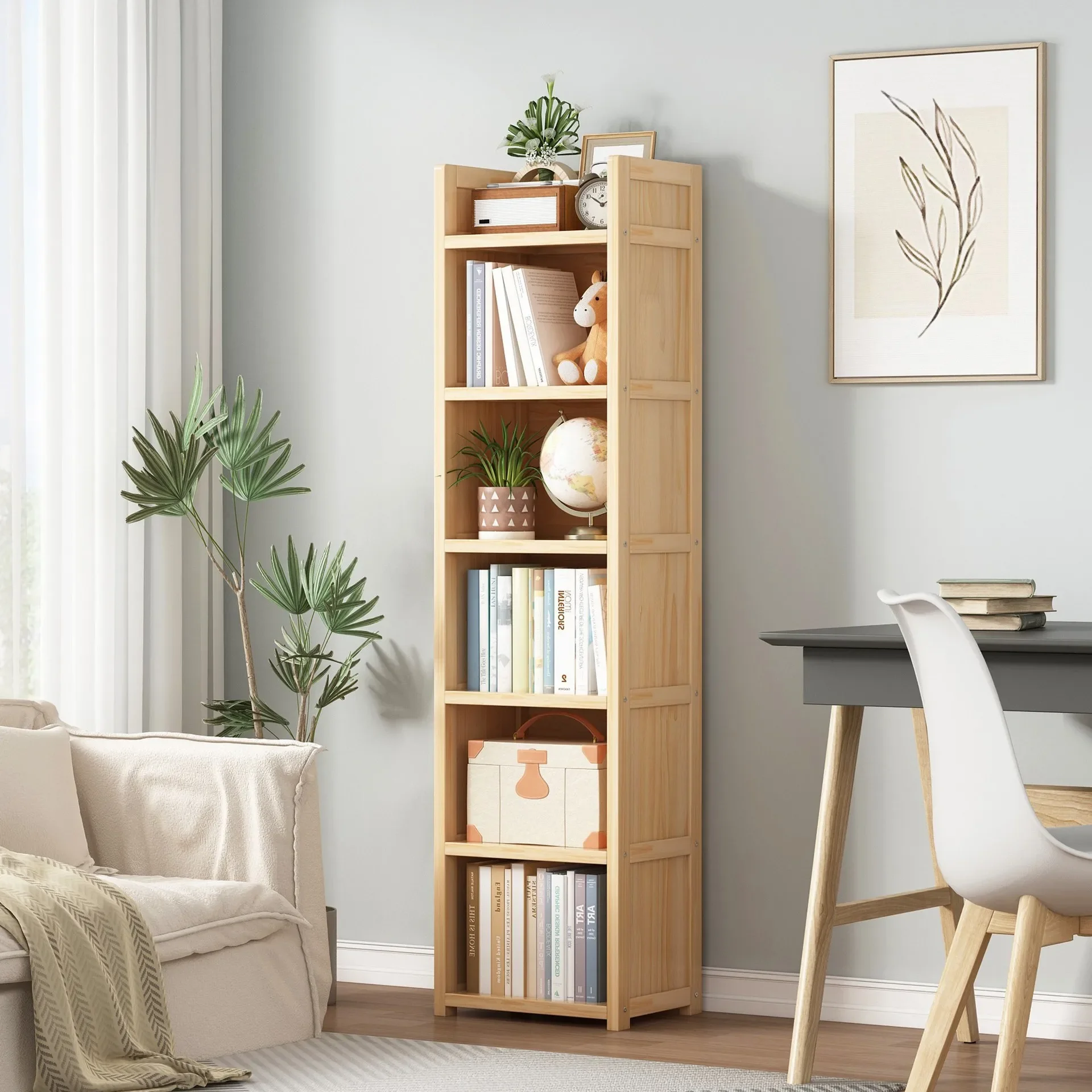 solid-wood-bookshelf-floor-to-ceiling-household-wall-desktop-living-room-multi-layer-student-simple-shelf-storage-bookcase