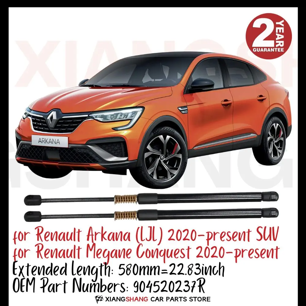 

2pcs Rear Tailgate Damper for Renault Arkana (LJL) 2020-present SUV WITH SPRING Trunk Boot Gas Charged Gas Struts