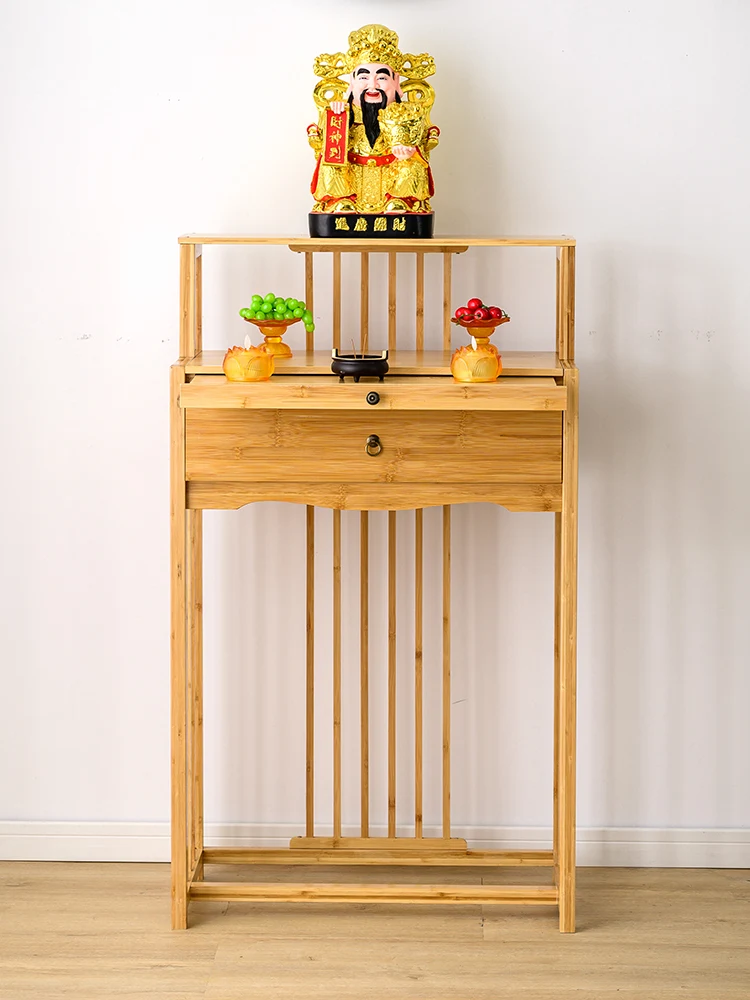 

Household Modern Style Multi-Layer Prayer Altar Table Table Incense Burner Table Worship Bodhisattva God of Wealth