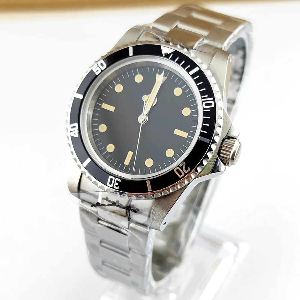 NH35 Watch 39mm watch Men's watch Old Vintage case Dome Glass case watch Suitable for NH35 automatic movement watch