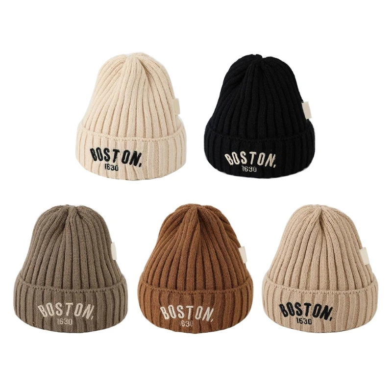 

G2TD Модный вязаный капот для малышей и детей мягкой детской шляпы с буквами с буквами