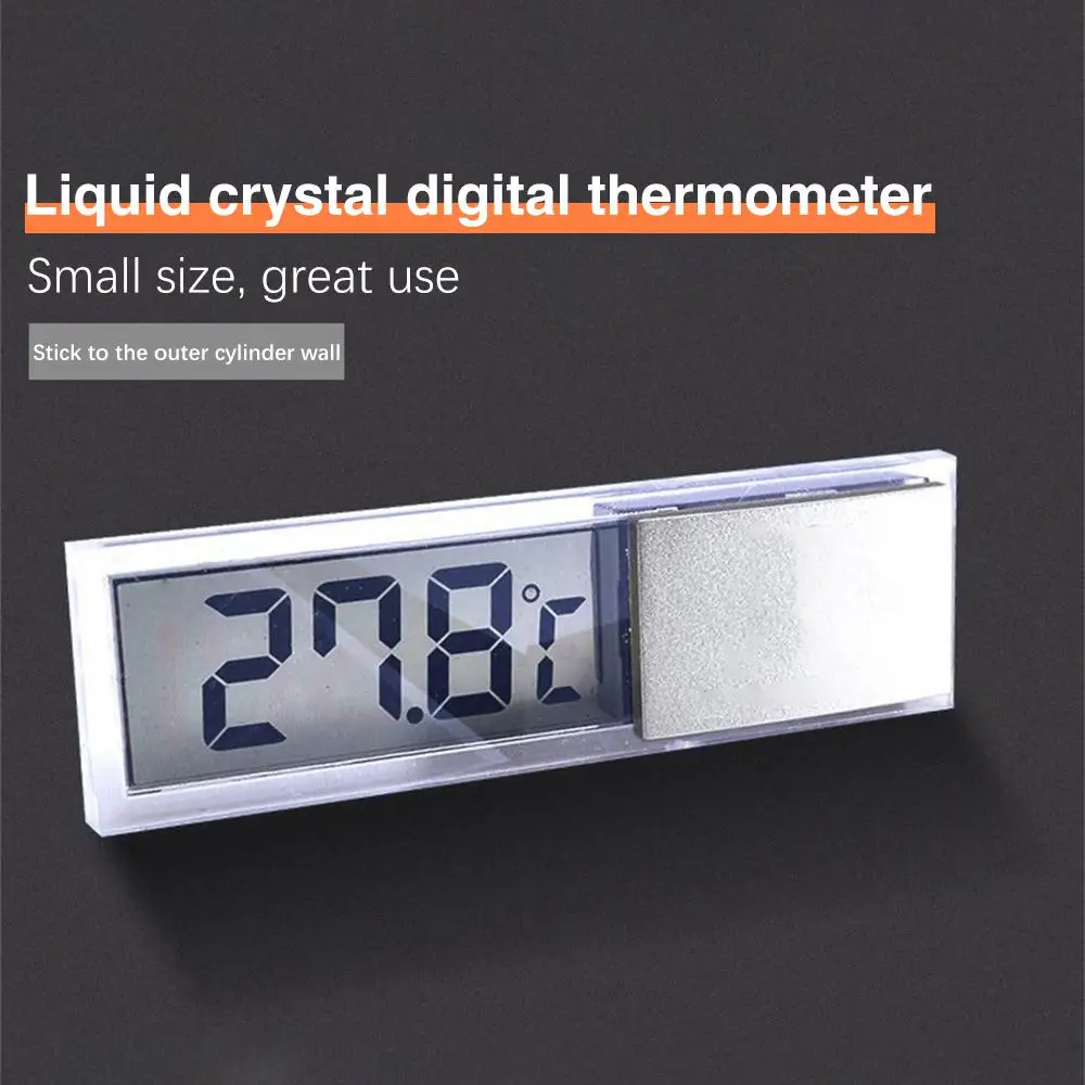 Aquarium LCD Thermometer LCD Digital Electronic Fish Tank 3D Digital Temperature Temp Meter Sticker Fish Shrimp Turtle Supplies