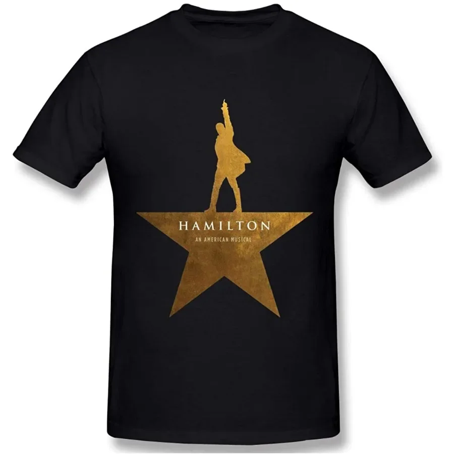 تي شيرت هاميلتون أن الأمريكي الموسيقي الكلاسيكي هاميلتون ستار. الصيف القطن قصير الأكمام س الرقبة الرجال تي شيرت جديد S-3XL #4