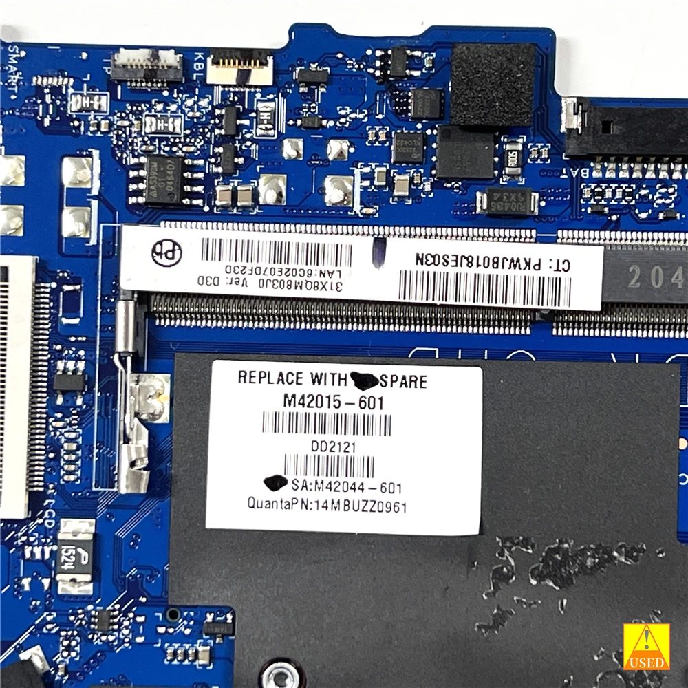 لوحة أم مستعملة للكمبيوتر المحمول M42015-601 DAX8QAMB8D0 FOR HP 440 G8 i5-1135G7 CPU MX450 2GB تم اختبارها بالكامل وتعمل بشكل مثالي