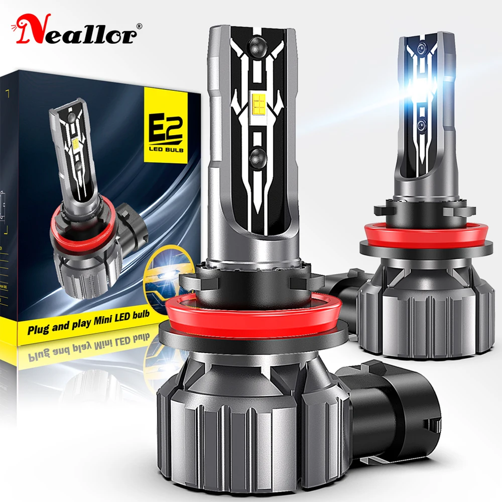 

2pcs H8 H11 H9 H16 JP Led Headlight Canbus No Error Powerful Light Car Turbo Diode Bulb White Moto Fog Lamp No Adapter Required