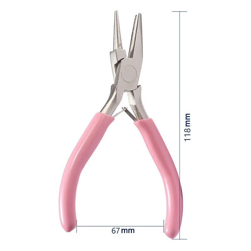 Round Mini Winding Pliers Half Groove Half Round Nose Plier Jewelry Making Tool Hand Repair Tools