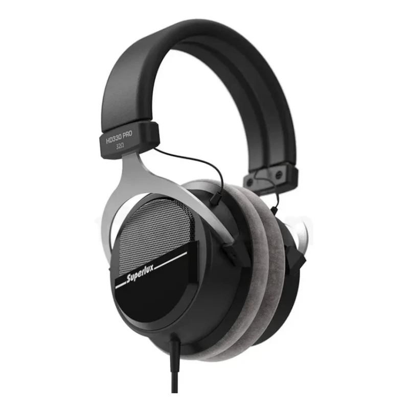 Циркулярные полуоткрытые динамические наушники Superlux HD330 PRO 32 Ом с ультрамягкими бархатными подушечками для студии звукозаписи