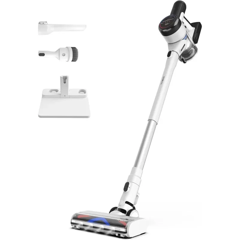 

Smart Cordless Vacuum Cleaner, Stick Vacuum with Anti-Tangle Brush Fade-Free Suction Deep Clean Hard Floor Carpets Cleaning